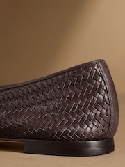 Braun - Russell & Bromley Porton gewebte Ballerinas - Bild 6 von 7