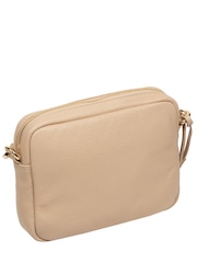 Natural - Bolso bandolera de piel 'Remi' de Pure Luxuries London - Imagen 4 de 6