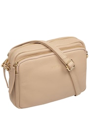 Natural - Bolso bandolera de piel 'Remi' de Pure Luxuries London - Imagen 6 de 6
