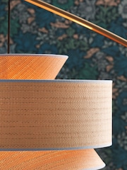 Clarke and Clarke Brass/Natural Loretta Floor Lamp - Image 3 of 4