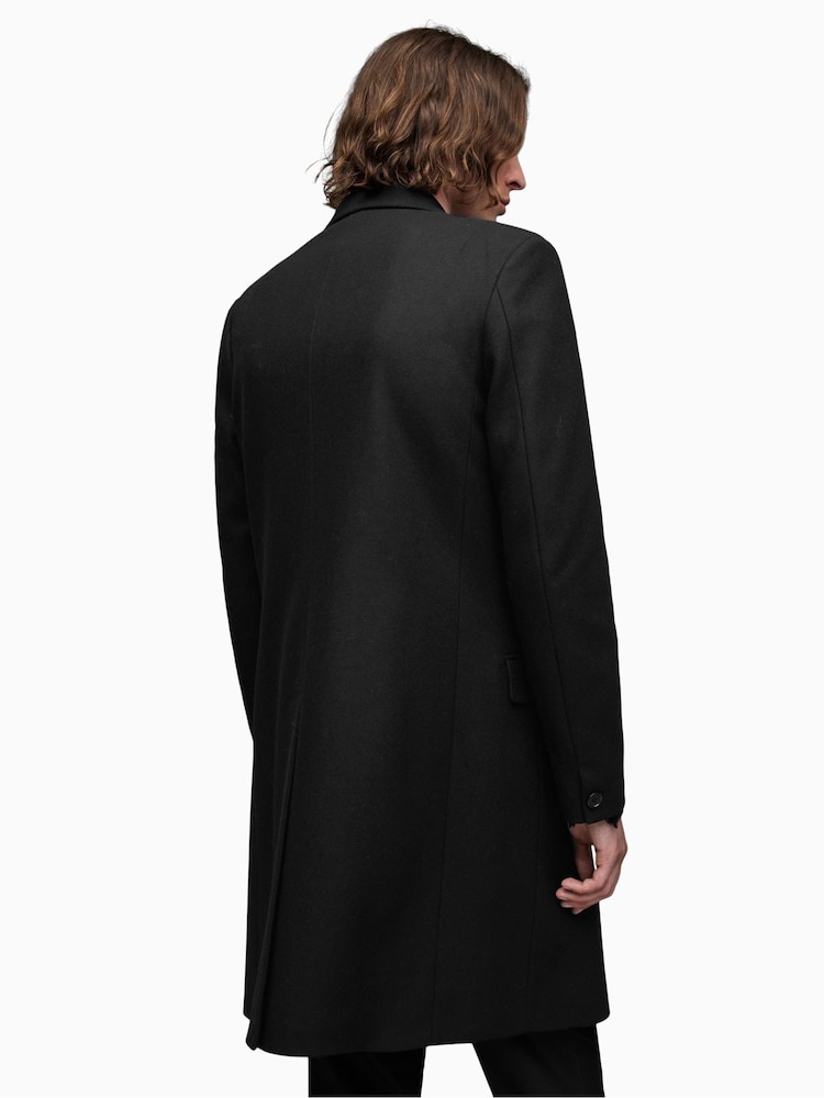 AllSaints Black Jemison Coat - Image 2 of 7