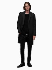 AllSaints Black Jemison Coat - Image 3 of 7