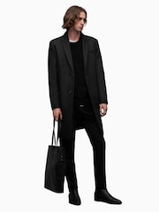AllSaints Black Jemison Coat - Image 4 of 7
