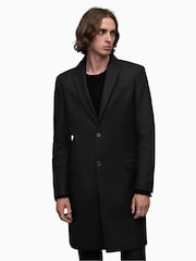 AllSaints Black Jemison Coat - Image 5 of 7