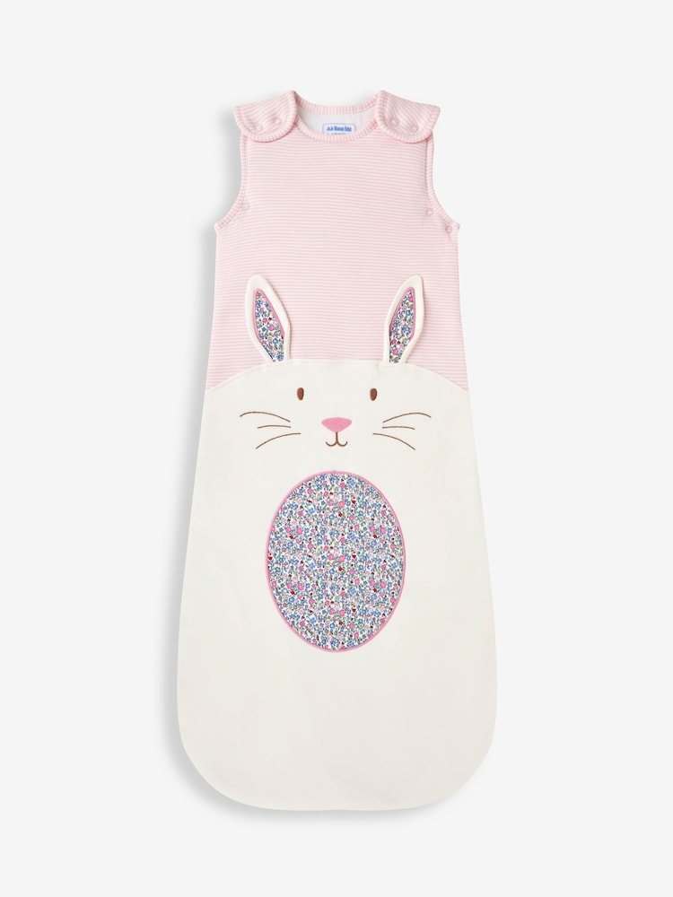 JoJo Maman Bébé Pink Bunny Appliqué 2.5 Tog Baby Sleeping Bag - Image 2 of 3