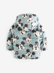 Light Blue Mickey Borg Lined Padded Coat (3mths-7yrs) - Image 6 of 11