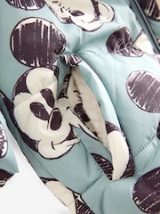Light Blue Mickey Borg Lined Padded Coat (3mths-7yrs) - Image 9 of 11