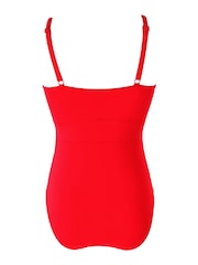 Pour Moi Red Tummy Control Swimsuit - Image 4 of 4