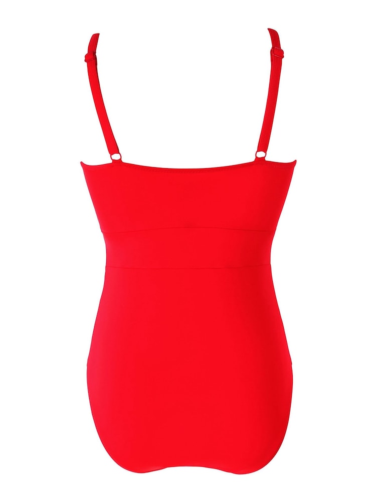 Pour Moi Red Tummy Control Swimsuit - Image 4 of 4