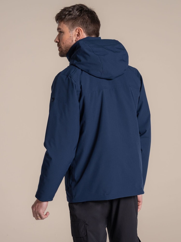 Blau - Craghoppers x National Trust Padley II isolierte, wasserdichte Jacke - Bild 2 von 6 Blau - Craghoppers x National Trust Padley II isolierte, wasserdichte Jacke - Bild 2 von 6