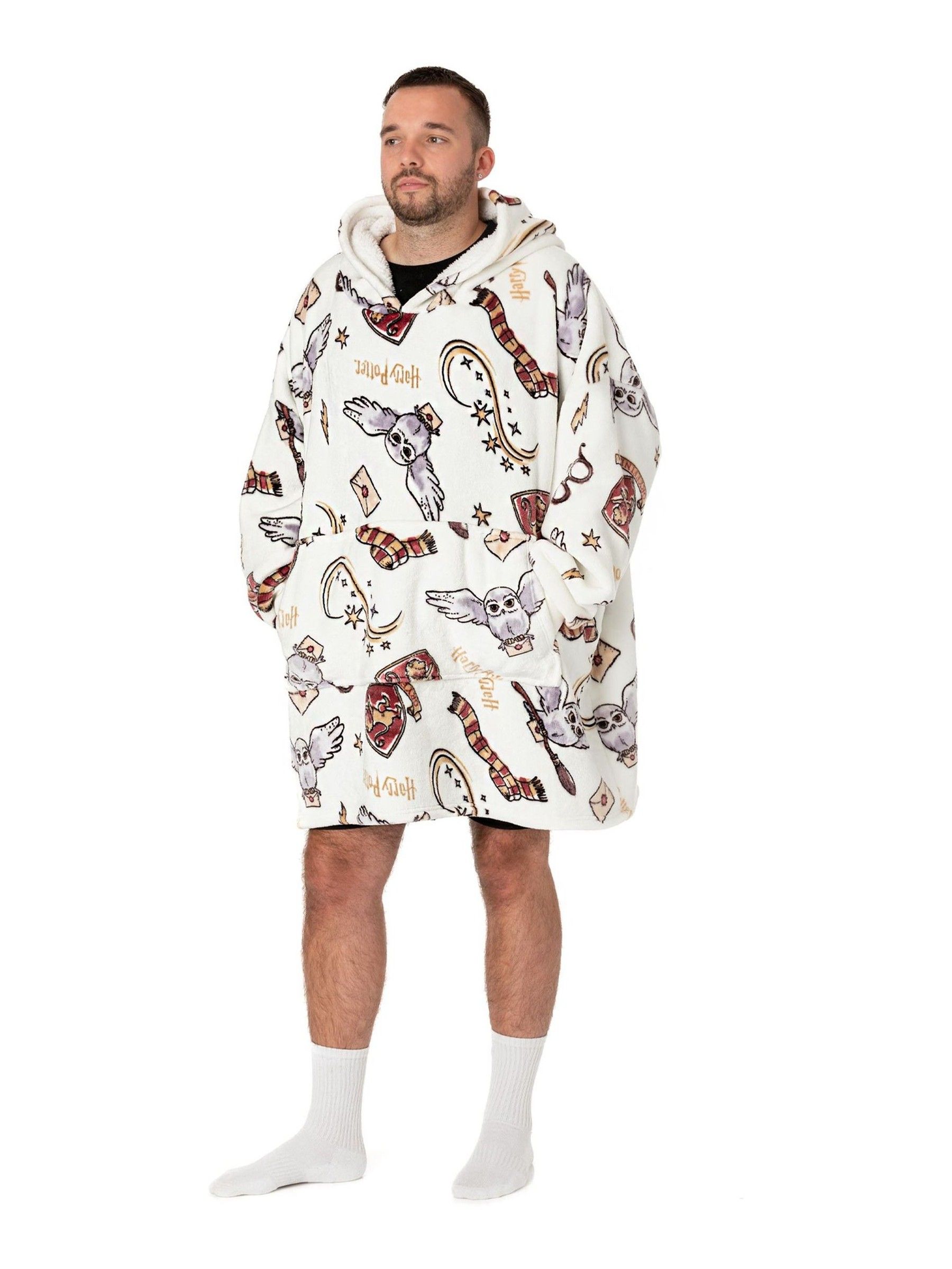 Buy Vanilla Underground White Harry Potter Adult Blanket Hoodie from Next Luxembourg