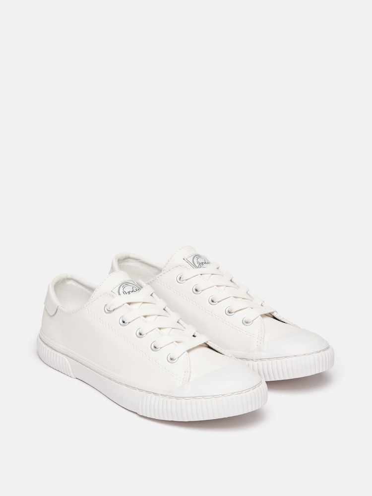Joules Leather Coast Pumps White - Image 2 of 7