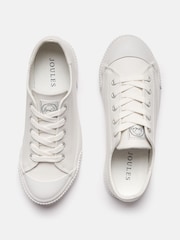 Joules Leather Coast Pumps White - Image 4 of 7