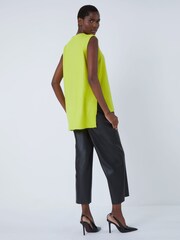 Roman Green Plain Crew Neck Knitted Vest - Image 3 of 5