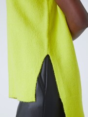 Roman Green Plain Crew Neck Knitted Vest - Image 5 of 5