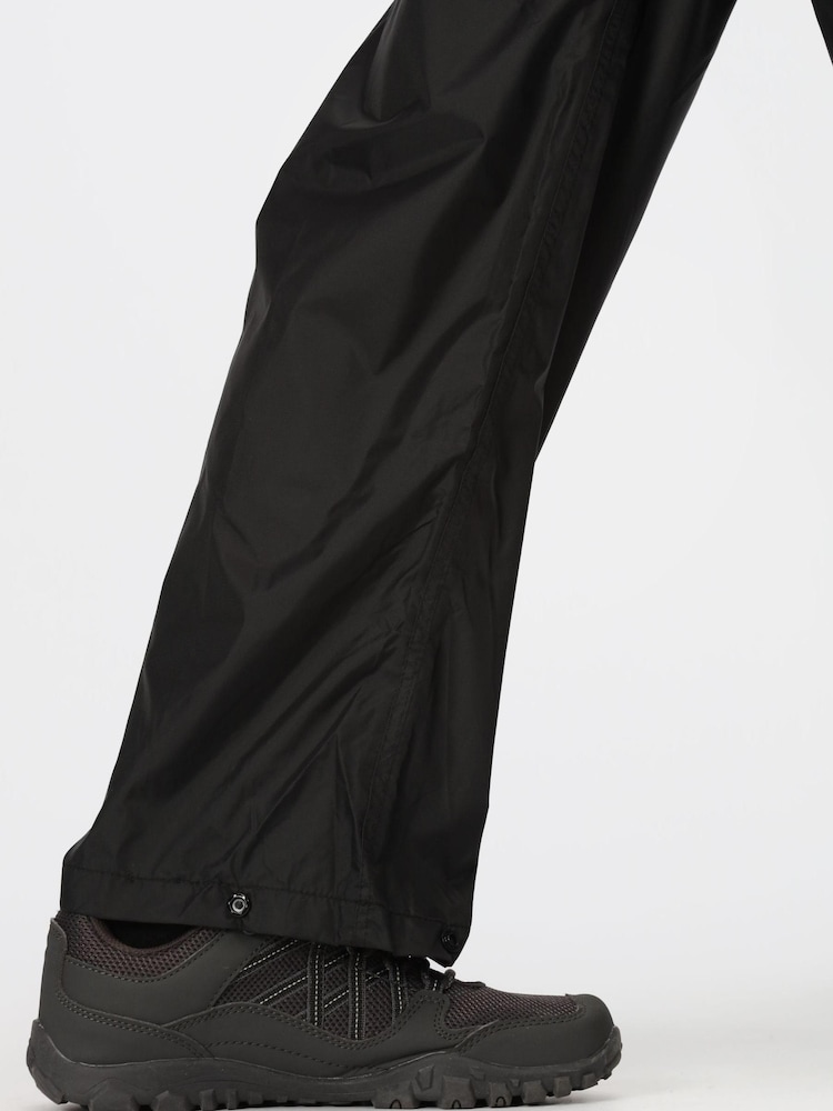 Noir - Surpantalon imperméable Regatta Pack It femme - Image 6 of 11
