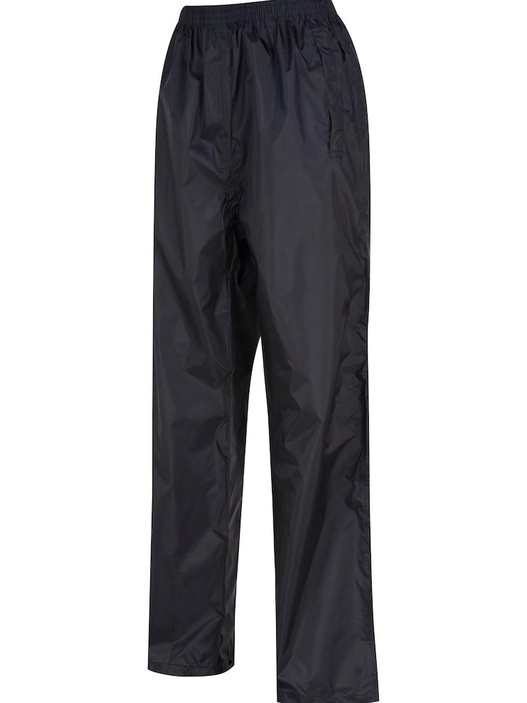 Noir - Surpantalon imperméable Regatta Pack It femme - Image 9 of 11