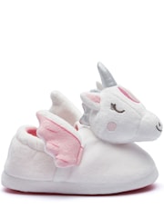 Harry Bear Purple Unicorn Printed Slippers - Image 2 of 5