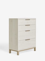 White Bronx Oak Effect 4 Drawer Chest of Drawers - Image 7 of 9
