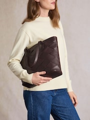 Lakeland Leather Brown Laithes Tote Bag - Image 1 of 6
