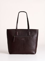 Lakeland Leather Brown Laithes Tote Bag - Image 3 of 6