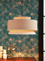 Clarke and Clarke Natural Loretta Pendant Light - Image 1 of 4
