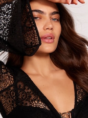 Victoria's Secret Black Lace Knot Front Beach Top - Image 5 of 7