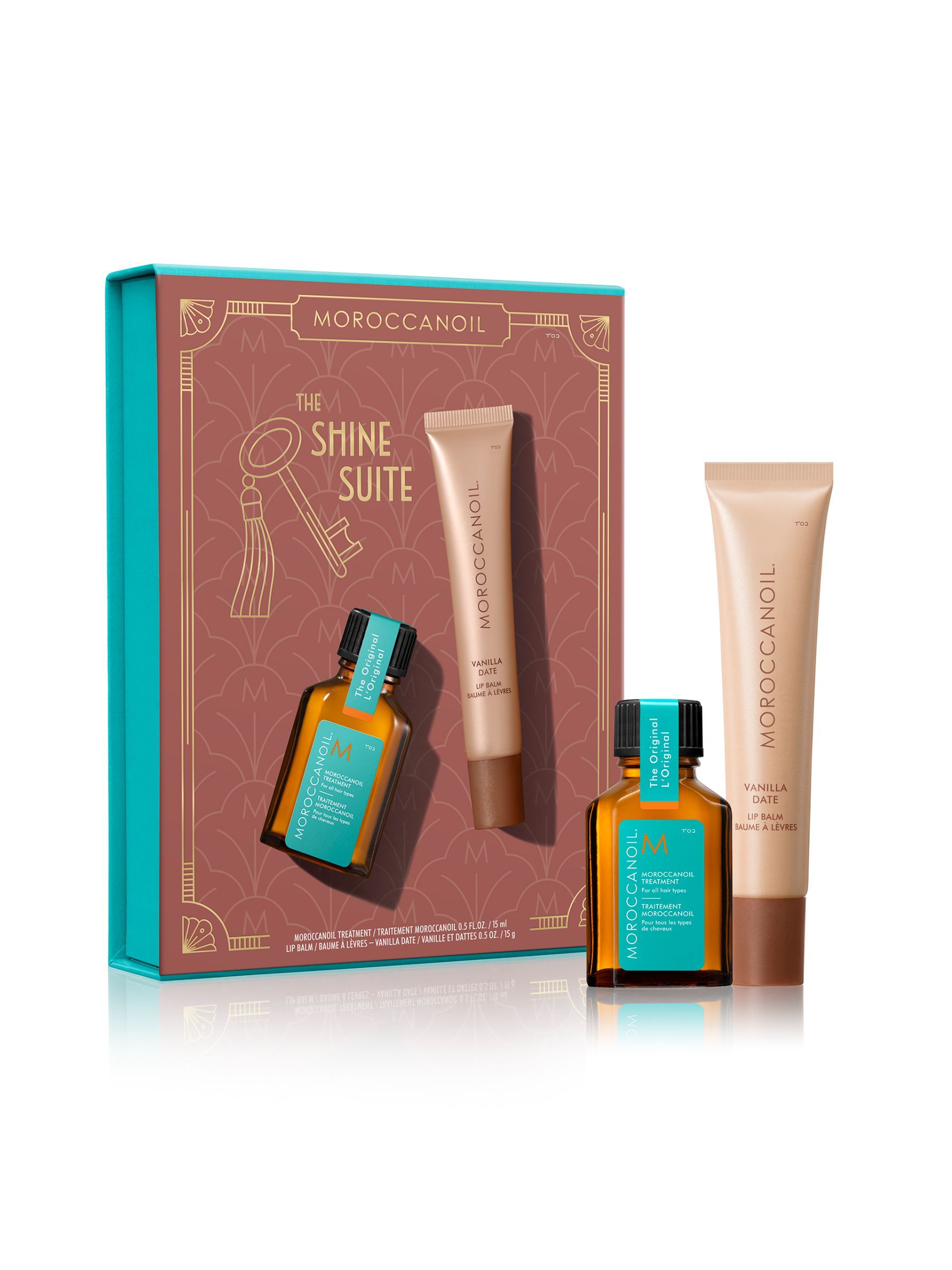 Moroccanoil Unisex Treatment 15Ml & Vanilla Date Lip Balm Christmas Stocking Filler (Worth £29) - Image 1