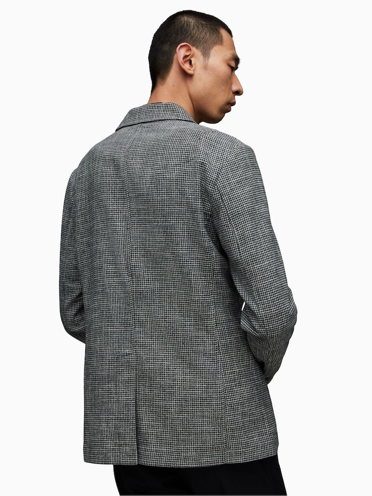 AllSaints Grey Kingly Blazer - Image 2 of 6