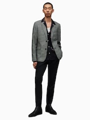 AllSaints Grey Kingly Blazer - Image 3 of 6
