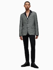 AllSaints Grey Kingly Blazer - Image 4 of 6