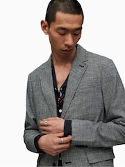 AllSaints Grey Kingly Blazer - Image 5 of 6