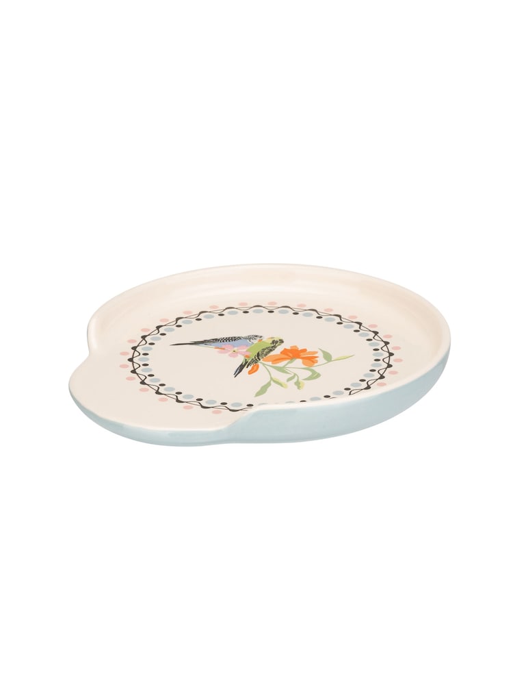 Cath Kidston Cream Utensil Set & Spoon Rest - Image 1 of 4