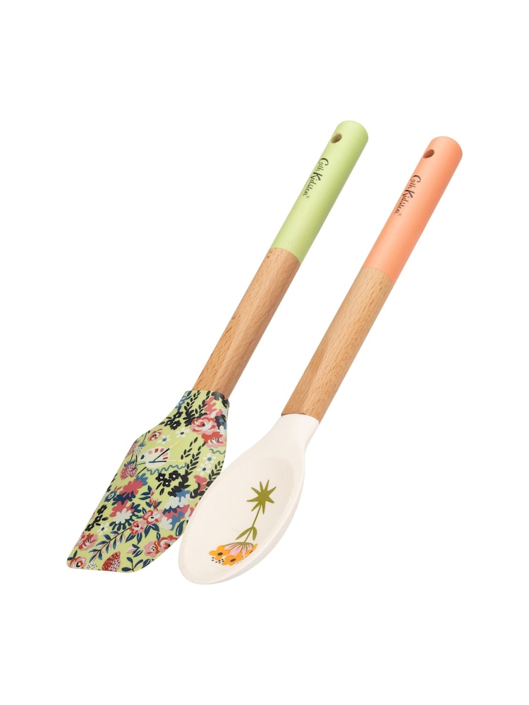 Cath Kidston Cream Utensil Set & Spoon Rest - Image 2 of 4