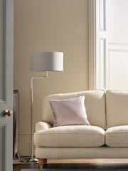 Laura Ashley Chrome Marlowe Polished Nickel Swing Arm Floor Lamp - Image 1 of 5