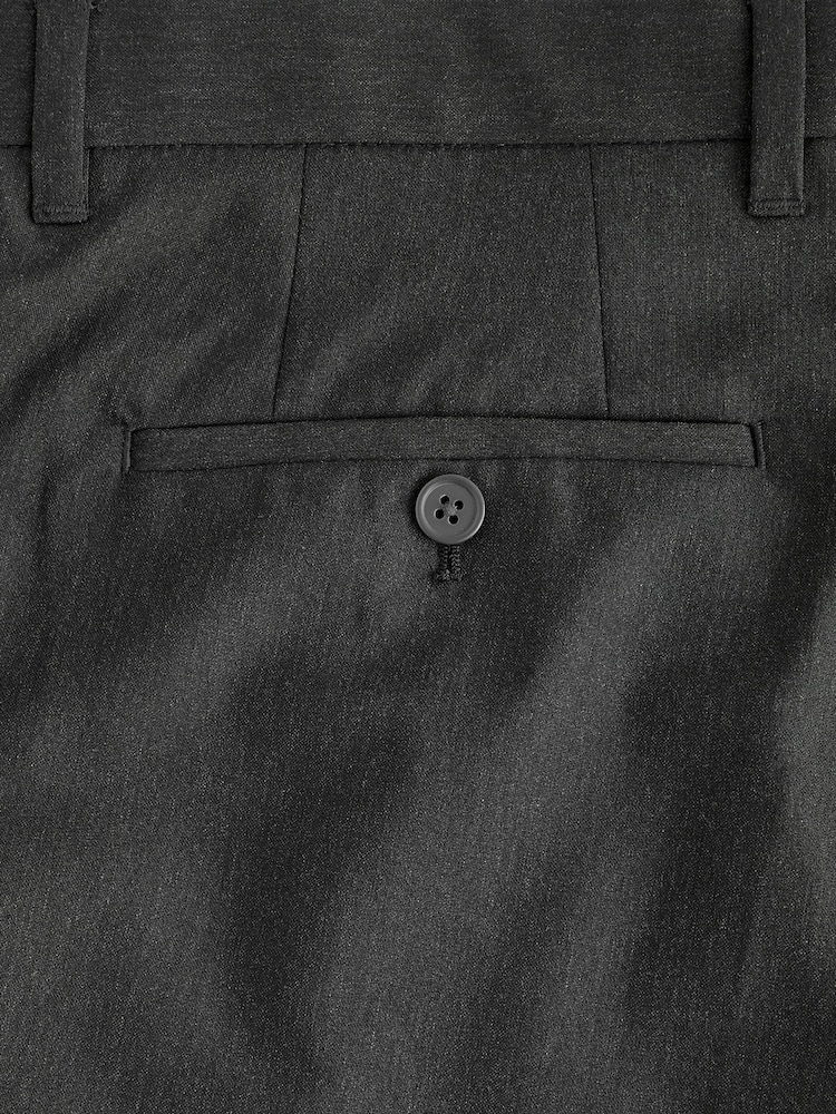 Charcoal Grey Slim Fit Stretch Smart Trousers - Image 10 of 10 Charcoal Grey Slim Fit Stretch Smart Trousers - Image 10 of 10