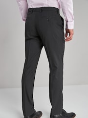 Charcoal Grey Slim Fit Stretch Smart Trousers - Image 2 of 4