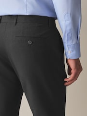 Charcoal Grey Slim Fit Stretch Smart Trousers - Image 5 of 10