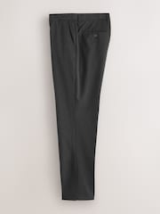 Charcoal Grey Slim Fit Stretch Smart Trousers - Image 7 of 10