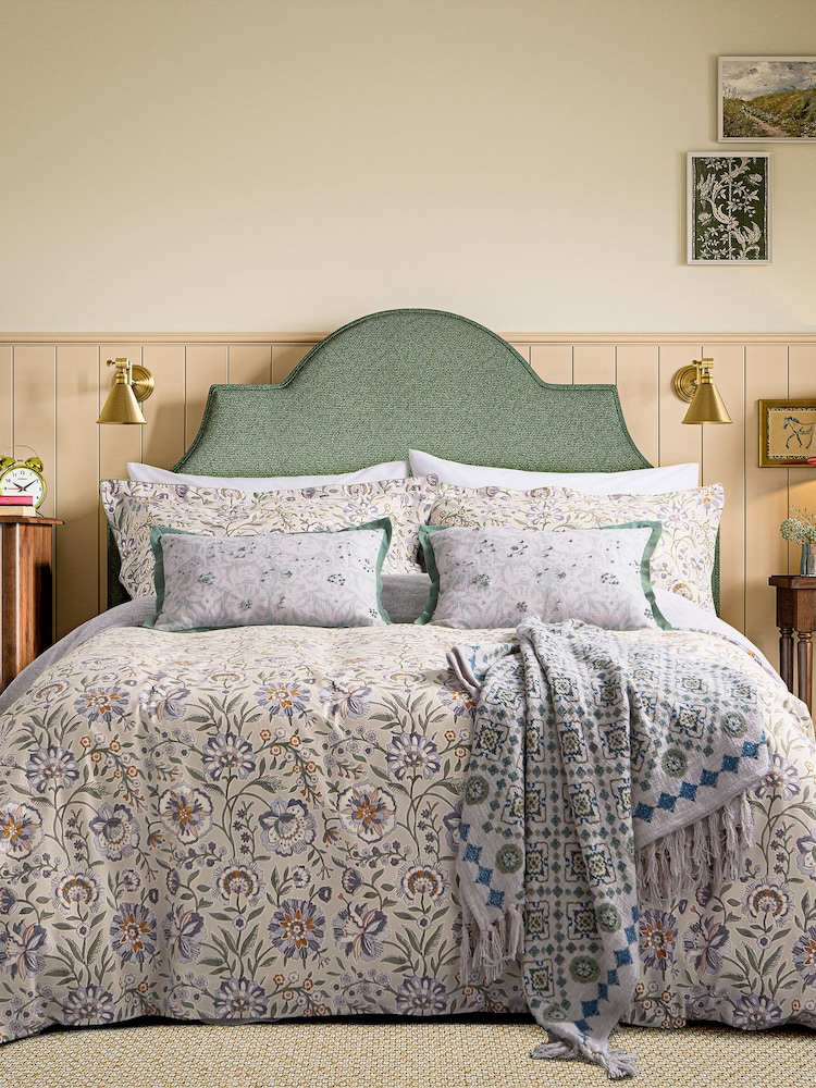 Joules Green Provence Floral Reversible Duvet Cover and Pillowcase Set - Image 1 of 5 Joules Green Provence Floral Reversible Duvet Cover and Pillowcase Set - Image 1 of 5