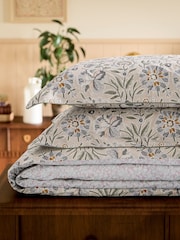 Joules Green Provence Floral Reversible Duvet Cover and Pillowcase Set - Image 5 of 5