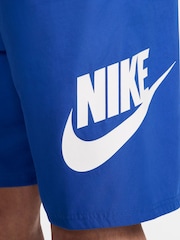 Nike Royal Blue Club Woven Shorts - Image 4 of 6