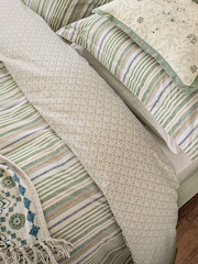 Joules Cream Country Tiles Throw - Image 4 of 4