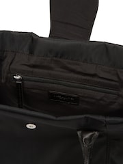 Pure Luxuries London Black 'Genevieve' Canvas & Leather Tote Bag - Image 7 of 7