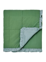 Joules Green Come Rain Or Shine Quilted Throw - Image 2 of 5