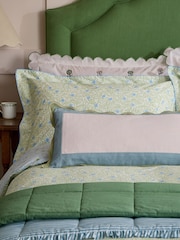 Joules Green Come Rain Or Shine Quilted Throw - Image 4 of 5