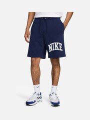 Nike Navy Club Fleece French Terry Shorts - Image 1 of 7