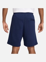 Nike Navy Club Fleece French Terry Shorts - Image 2 of 7