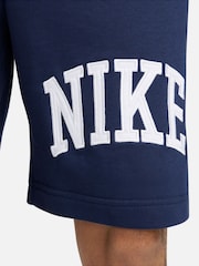 Nike Navy Club Fleece French Terry Shorts - Image 5 of 7