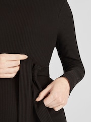 JoJo Maman Bébé Black Ribbed Jersey Maternity Dress - Image 3 of 3
